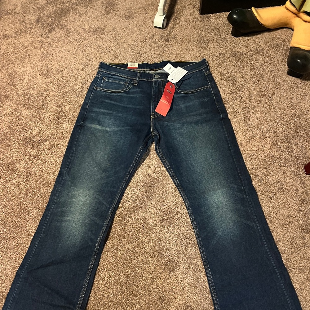 Levi's Dark Blue Bootcut Jeans for Men